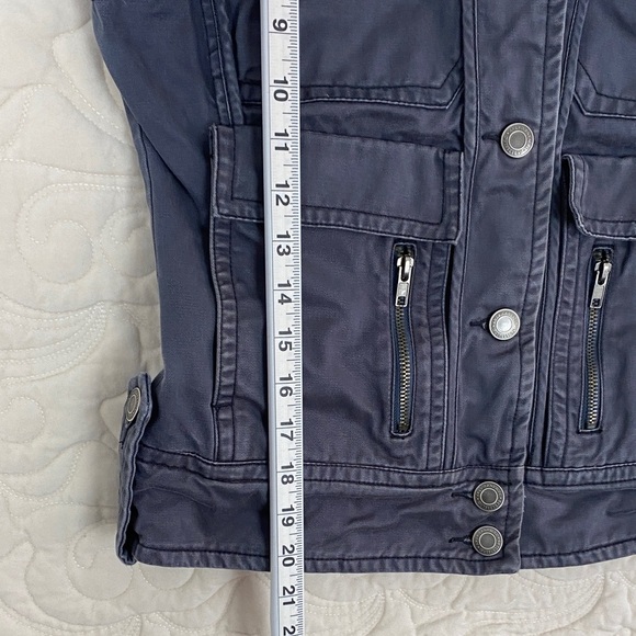 American Eagle Denim Motor Jacket Quilted Lining - Picture 6 of 11